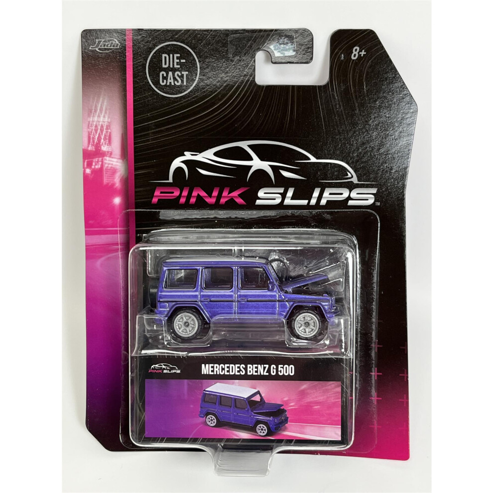 Mercedes Benz G 500 Purple 1:64 Scale Pink Slips Jada 213291000