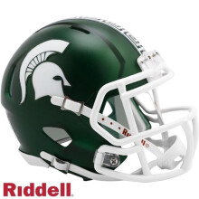 Casco Michigan State Spartans, r plica Riddell, estilo mini-velocidad, satinado