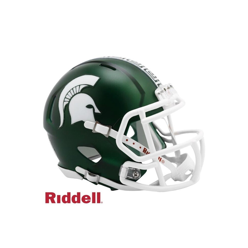 Michigan State Spartans Helm Riddell Replik Mini Speed Style Satin-image