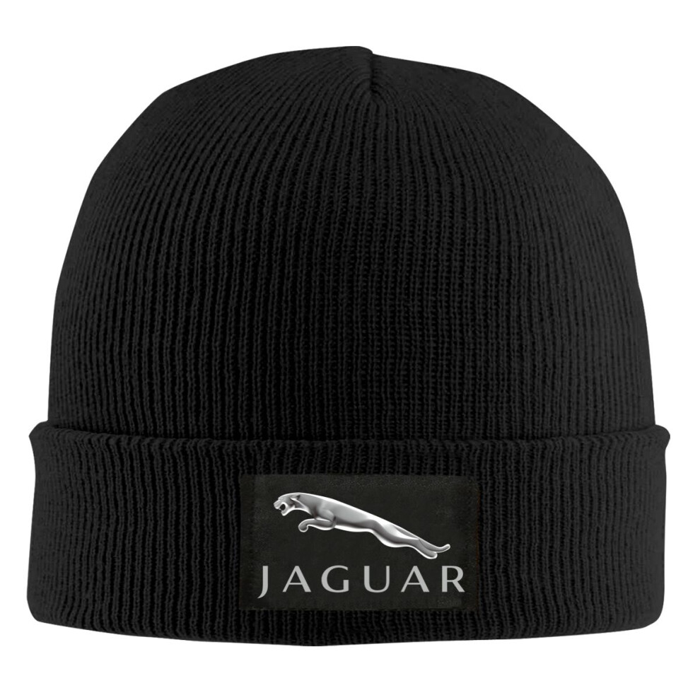 (Black) Jaguar Unisex Print Beanie Hat Knitted hat