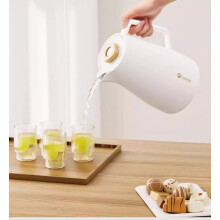 Kettle One-button Open Hot Water Bottle 1500ml Warm Water Bottle Glass Red Inner