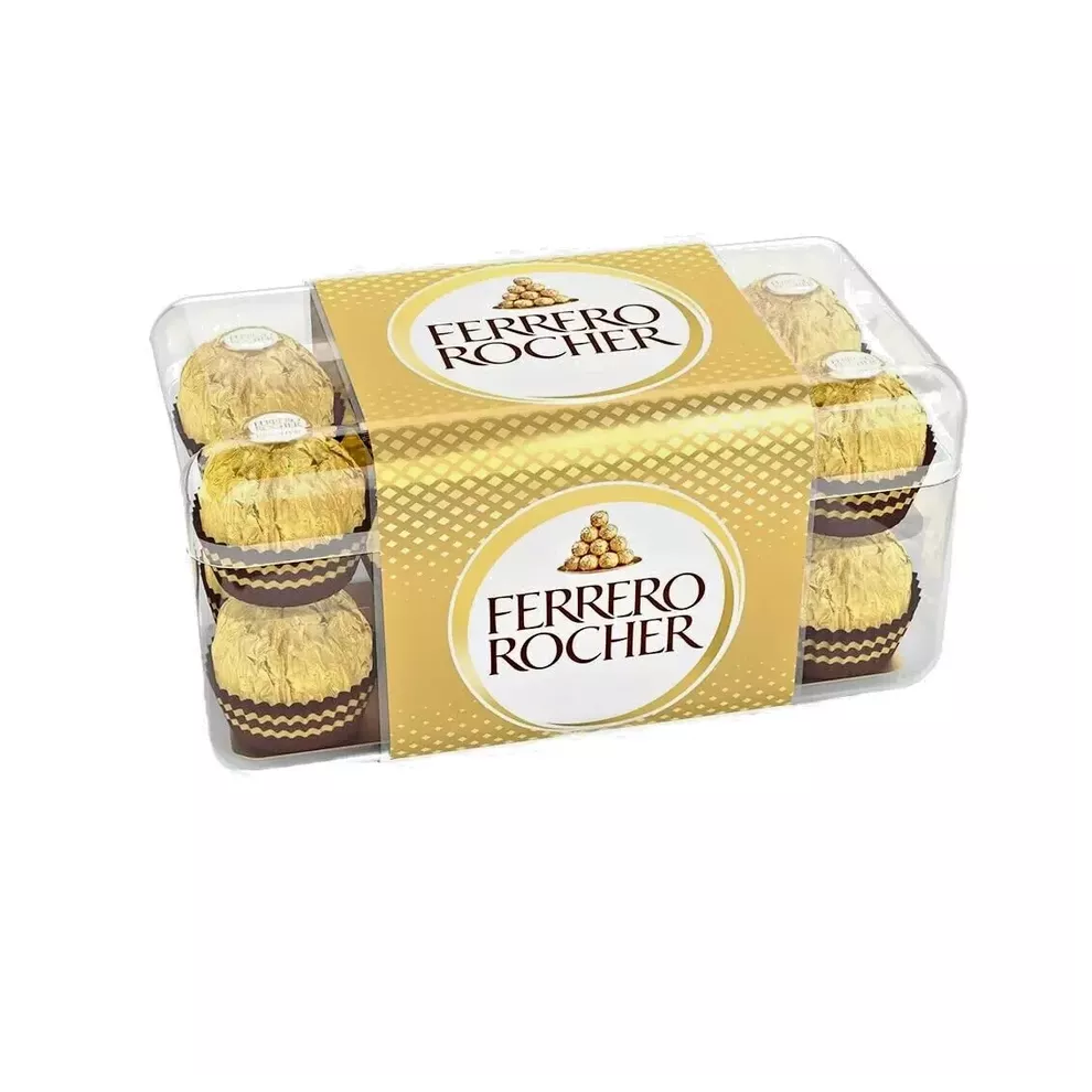 Ferrero Rocher 16 Pieces 200g Chocolates - Milk & Hazelnut Gift Box