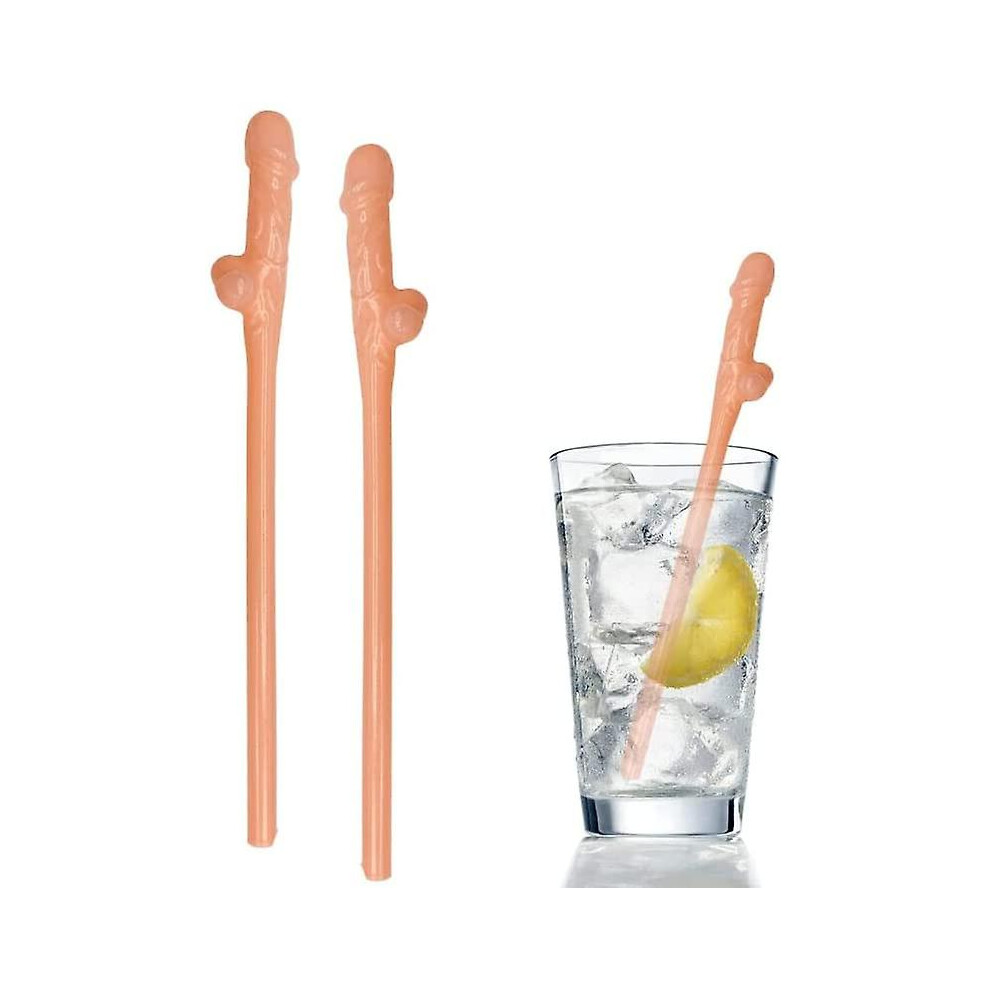 (color) 30pcs Pennis Decorations Bachelorette Party Straws, Funny Bachelorette Party Supplies, Hen Pennis Drinking Straws