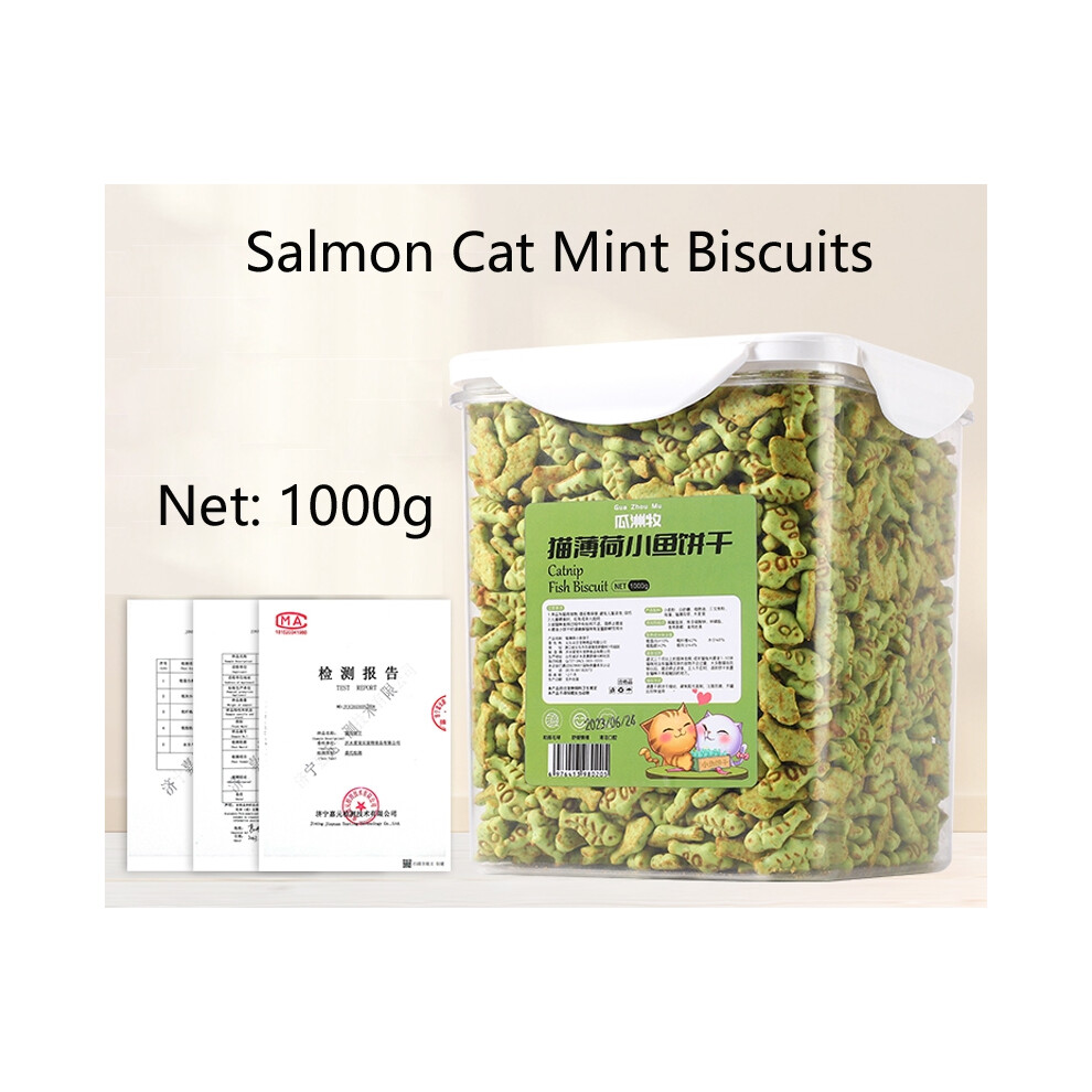 (G-1000g) Cat Mint Biscuits Cat Teeth Grinding Snacks Tooth Cleansing Nutritional and Fattening Hair Ball-image-OPC-PFGWV8X-NEW