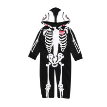 (70 (3-6M)) Baby Skeleton Costume Romper Outfit Hoodie Jumpsuit Infant Purim Halloween Fancy Dress