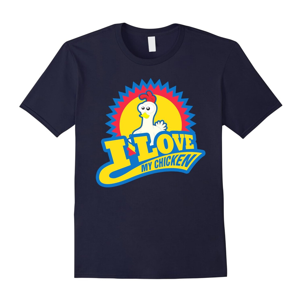 (L) I Love My Chickens T Shirt Funny Chicken T Shirt Men Women-Father's Day