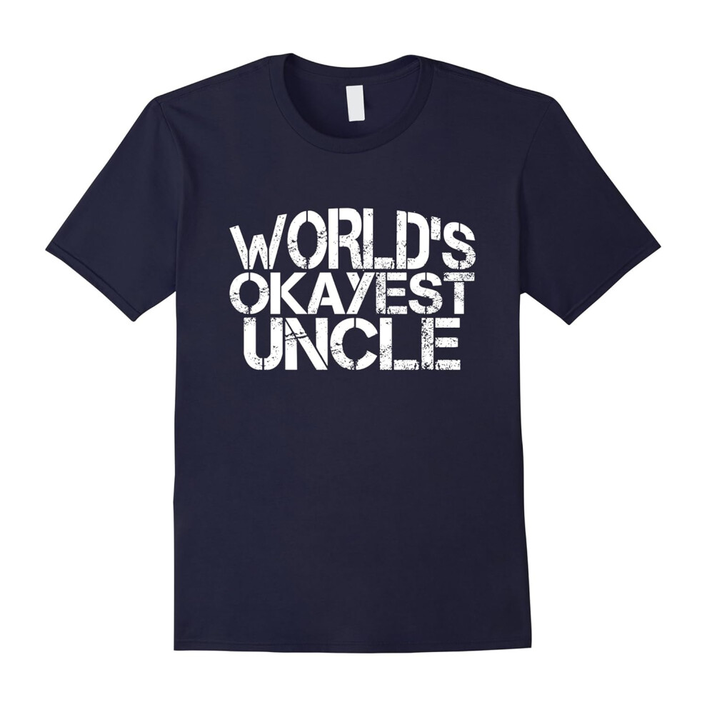 (XL) Mens Mens World's Okayest UnFather's Daye Father's Day Papa Grandpa Tee-Father's Day