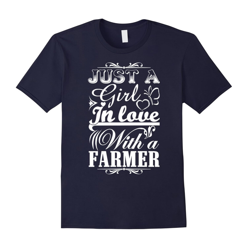 (L) Just a girl in love with a Farmer T-Shirt-Father's Day