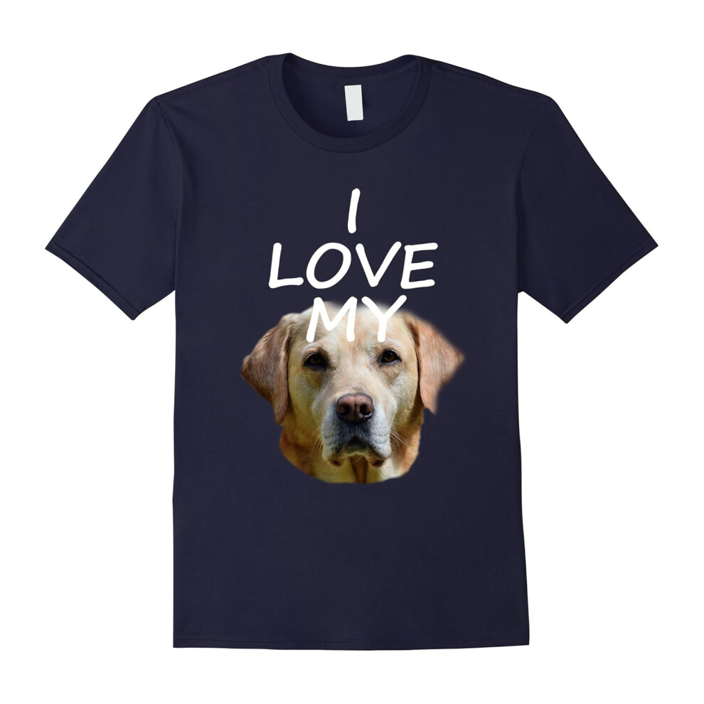 (XL) I Love My Labrador T-Shirt-Father's Day