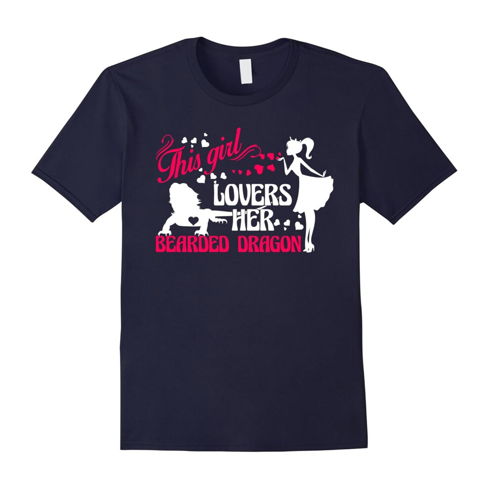 (XL) Bearded Dragon T shirt â This Girl Loves Her Bearded Dragon-Father's Day