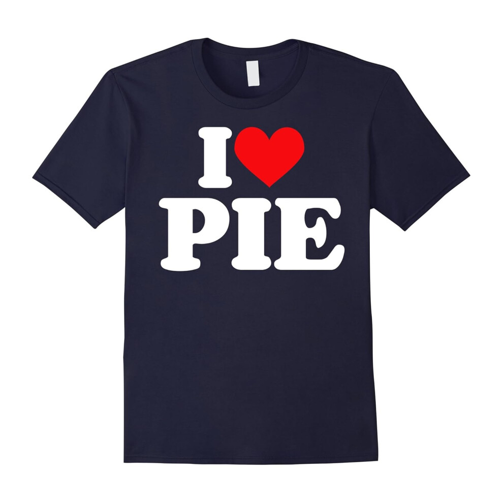 (M) I love Pie Shirt I heart Pie Tee-Father's Day