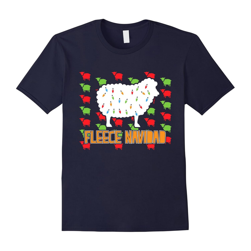 (XXXL) Fleece Navidad Christmas T-shirt for Men & Women-Father's Day