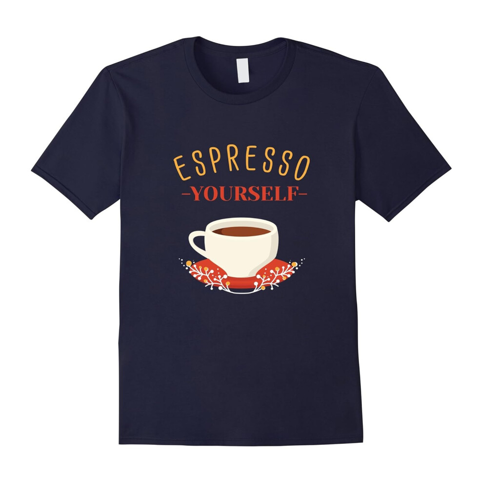 (XXL) FUNNY ESPRESSO YOURSELF T-SHIRT Coffee Lovers Gift-Father's Day