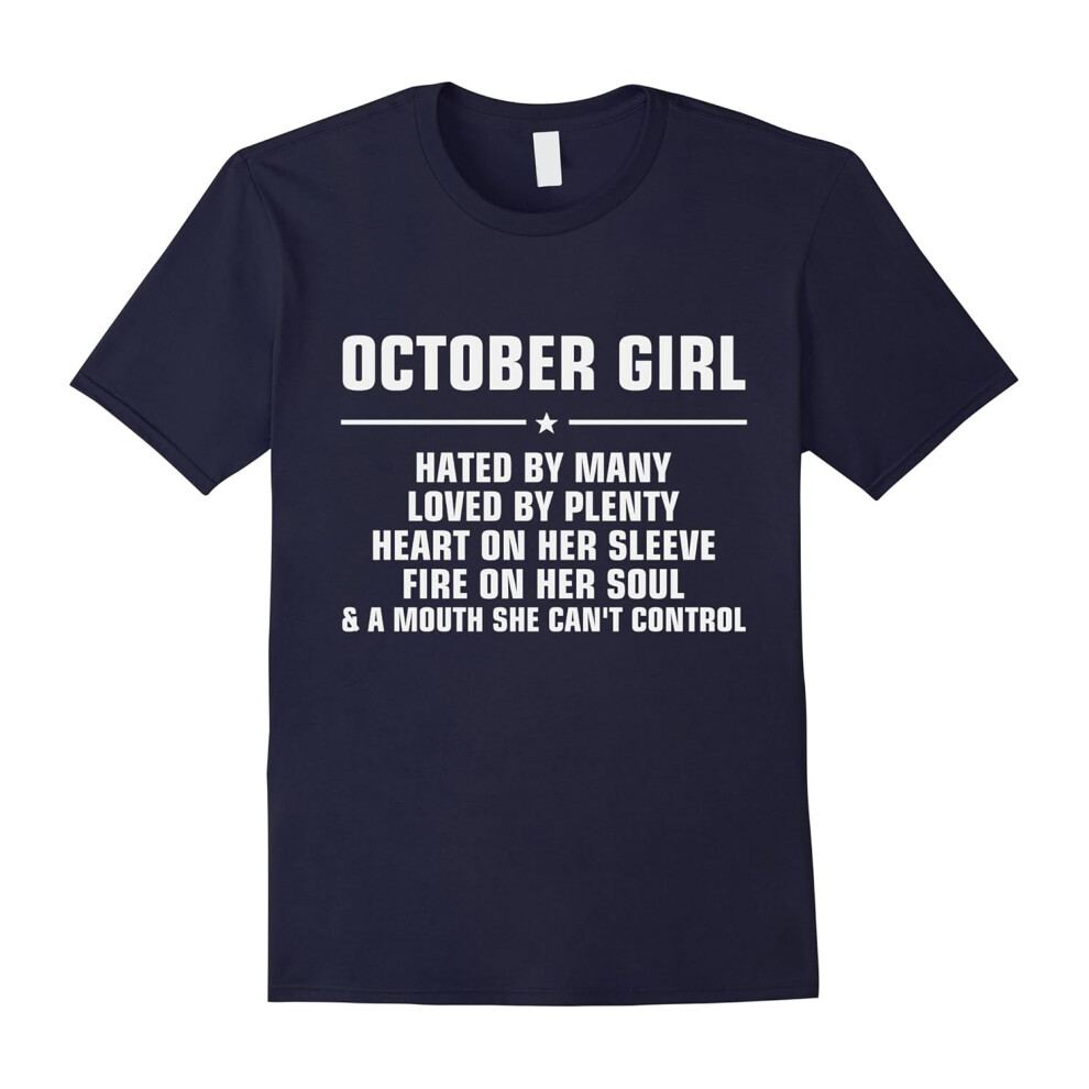 (XXXL) October Girl Hated By Many Loved By Plenty Shirt-Father's Day