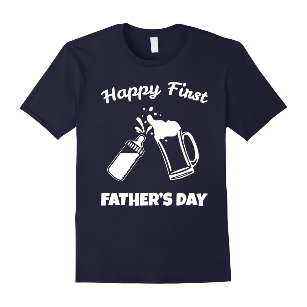 (XXXL) Men's Father's Day Gifts: Happy First Father's Day T-Shirt-Father's Day