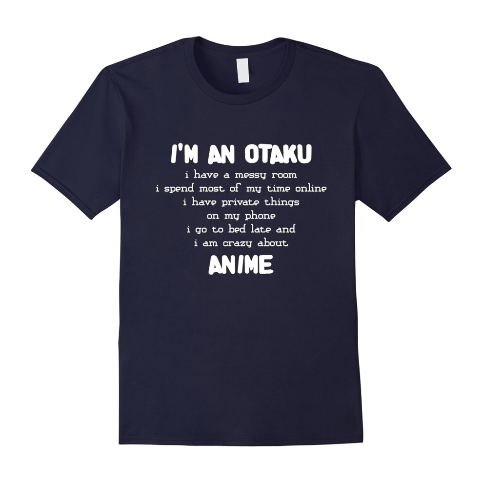 (XXL) I'm An Otaku Shirt Anime Lover T-Shirt for Weeaboo Trash Tee-Father's Day