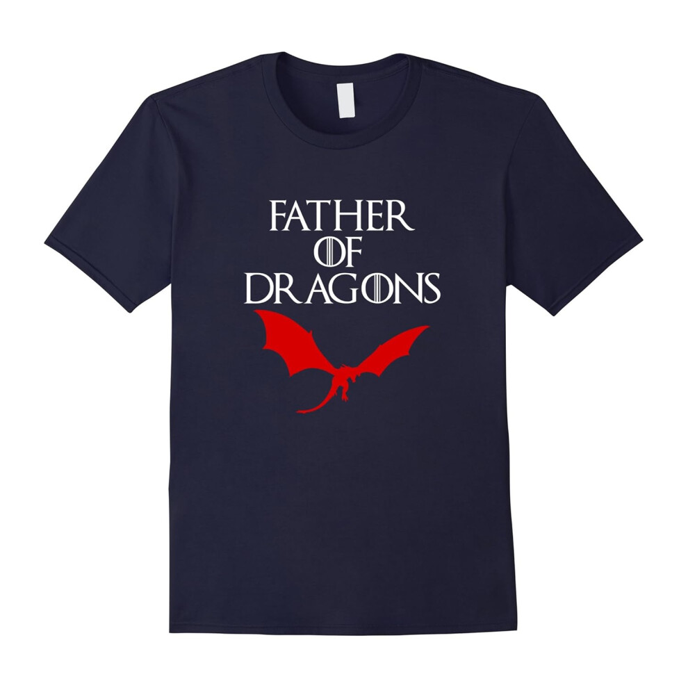 (XL) Men's FATHER OF DRAGONS T-SHIRT parody funny humor father's day-Father's Day