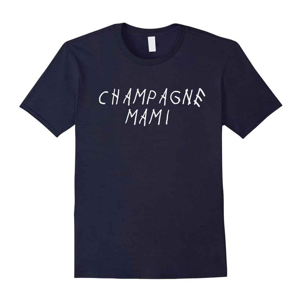 (XXL) Champagne Mami Shirt Premium Mom Power Mama Love Family Tee-Father's Day