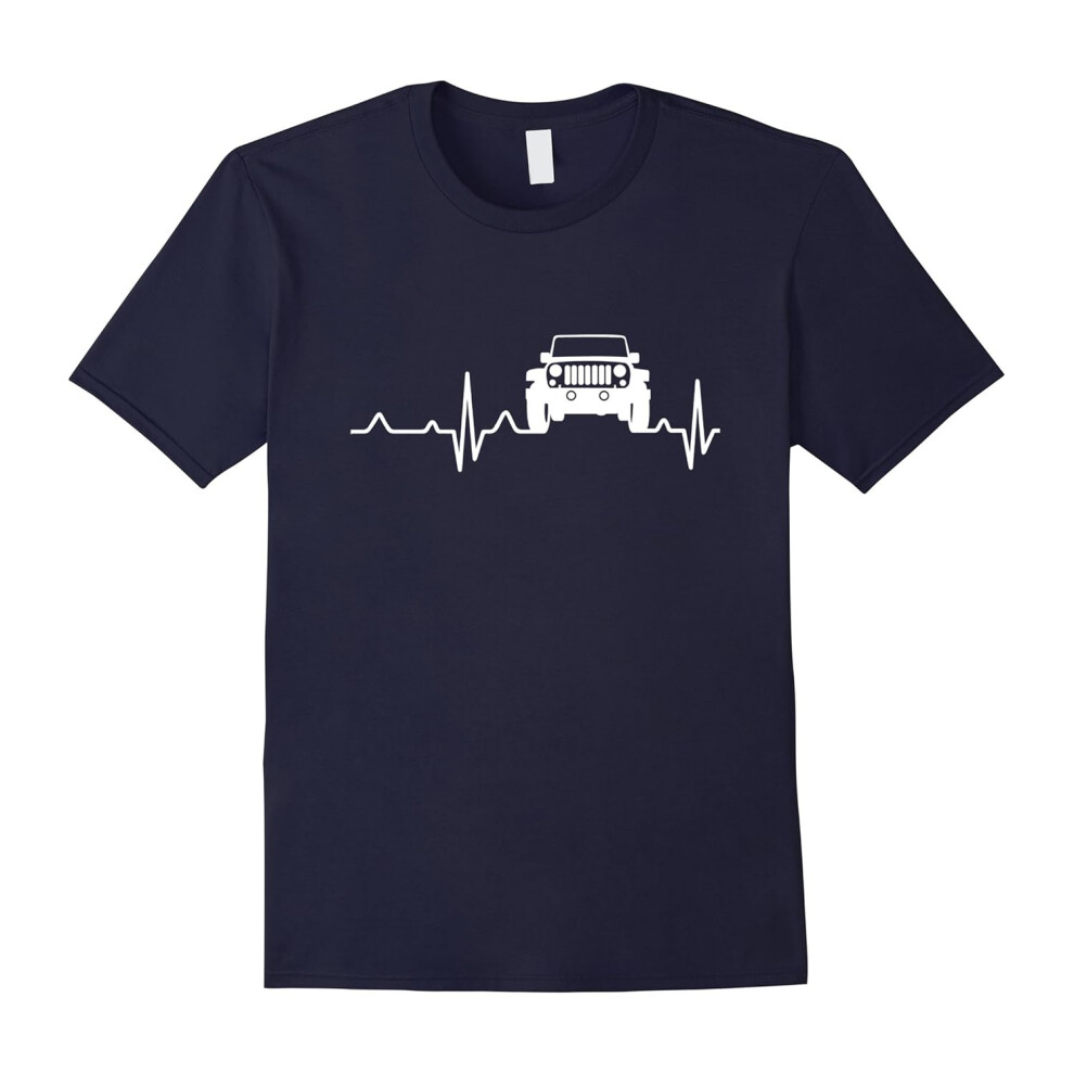 (XL) Unlimited Heartbeat Love Jeep T- Shirt-Father's Day