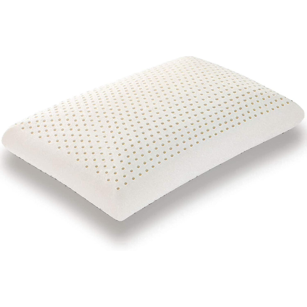 Alg 100% Talalay Latex Pillow, Extra Soft Latex Pillow For Eeping (queen Size), Bed Pillow For Back, Side And Stomach Eepers, Helps Relieve Should