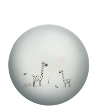 24W LED Round Ceiling Light 6500K, 2500 Lumen, Giraffe Print
