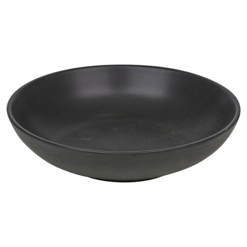 (4xBlack) Coloured Stone Ceramic Pasta Bowls Dining Sets 2