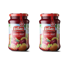 (Pack of 2) Kissan Mix fruit Jam 500ml -Spread Bread, Chapatti