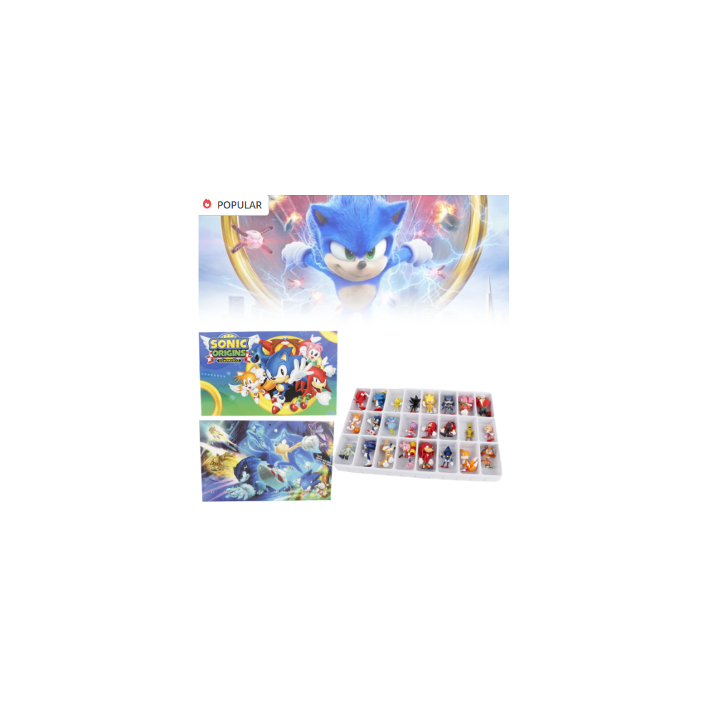 Sonic Figures 24 Days Countdown Advent Calendar Toys Xmas Gifts