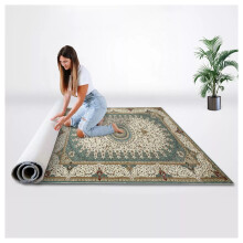 (60 x 110 cm (2 ft x 3 ft 7 in)- Large Door/Bath Mat Rug, Cashmere Willow Teal Rugs) Non-Slip Living Room Rugs Traditional Carpets Mats