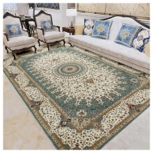 (160 x 230 cm (5 ft 2 in x 7 ft 2 in)- Large Rugs For Bedroom Living Room Area, Cashmere Willow Teal Rugs) Non-Slip Living Room Rugs Traditional Carpets Mats