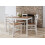 Noa and Nani Annika Dining Table in White & Natural Pine 1