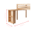 Noa and Nani Pull out Desk for Cabin Bed in White 2