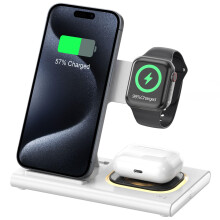 Chronus 4-in-1 Magnetic Fast Wireless Charger for iPhone, Watch, Earbuds