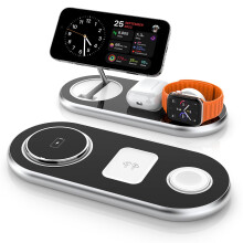 Chronus 3 in 1 Charging Station for Apple Devices, Faster Mag-Safe Charger Stand, Compatible with iPhone 16-12 Pro Max, iWatch iwatch and