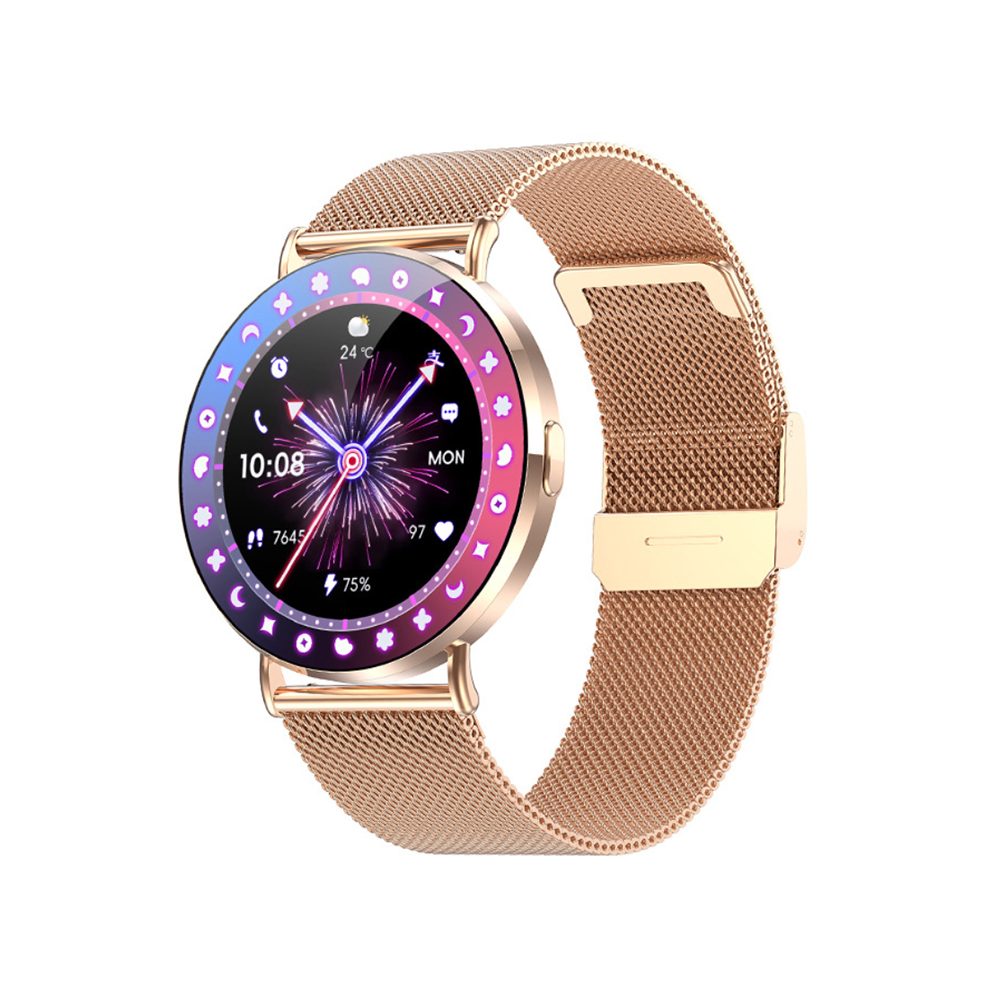 Chronus Smartwatch With Bluetooth Calling, Voice Assistant, Music Playback, Heart Rate, Blood Pressure Monitoring, And Multiple Sports Modes(Rose) 6976918029737