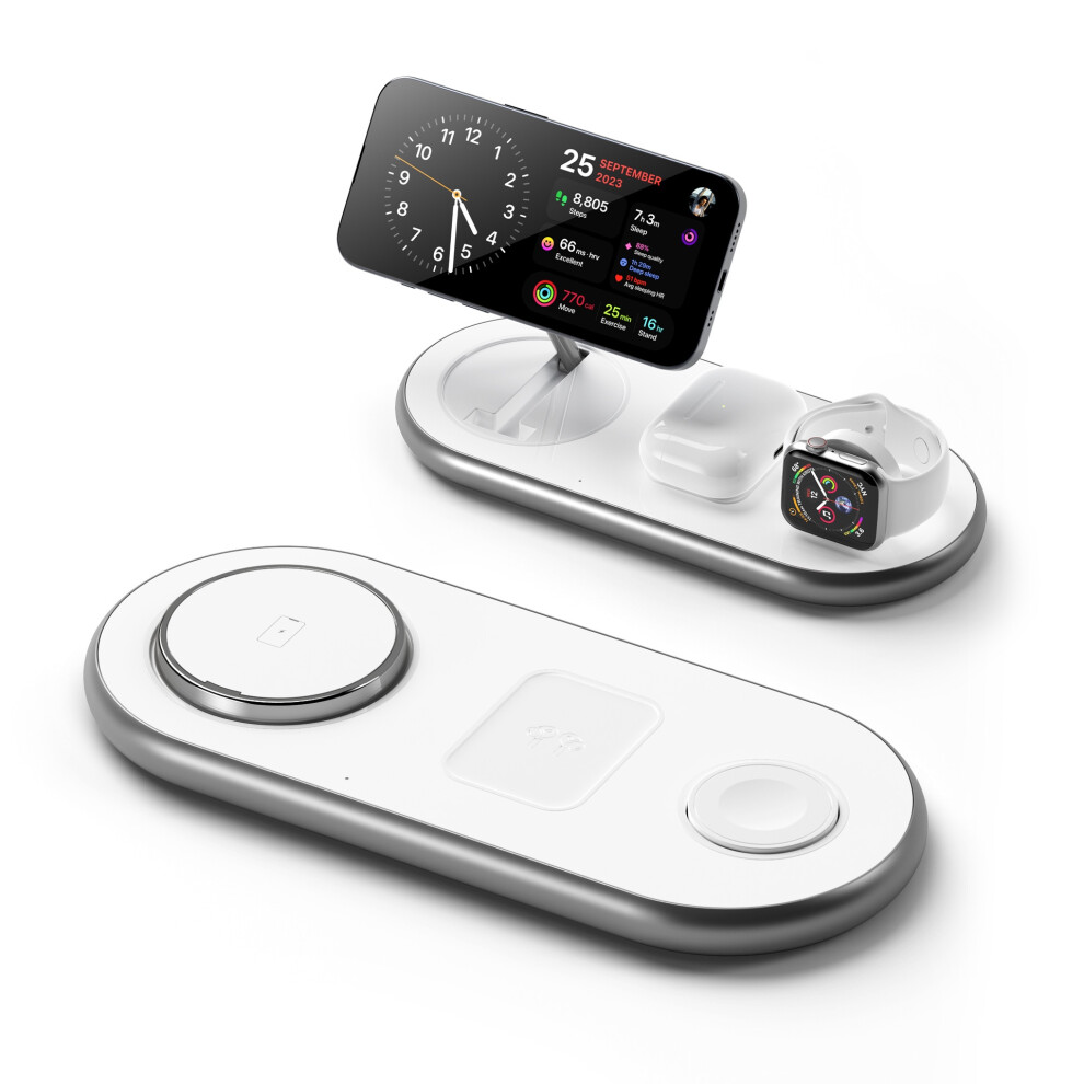 Chronus 3 in 1 Charging Station for Apple Devices, Adjustable Angle Wireless Charging Station for iPhone 16 -12 Pro Max Plus, iWatch and-image-OPC-PFGXK56-NEW