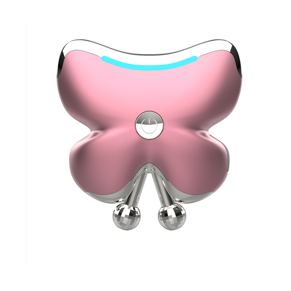 Chronus Pink/Silver Microcurrent Facial Guasha | Face Massager Tool | Facial Massager Tool | Facial Massager(&Silver)