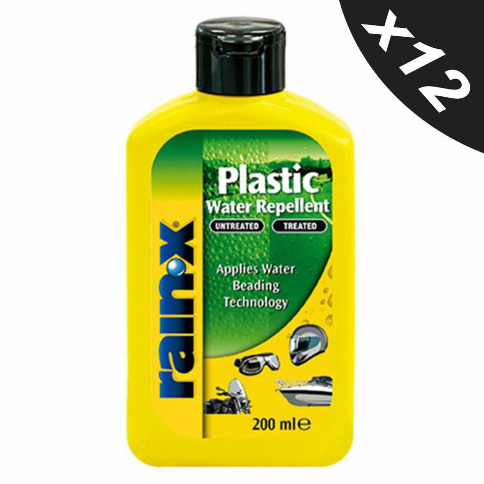 Rain-X Rain Water Repellent Hydrophobic Plastic Treatment 12200Ml 5056820500997
