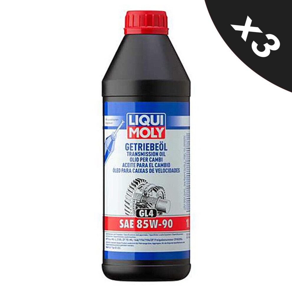 Liqui Moly 85w90 Gear Oil Mineral Transmission Fluid SAE GL4 ZFTE-ML  3x1L