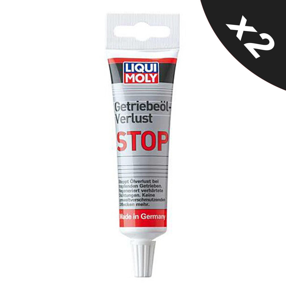 Liqui Moly Gear Oil Treatment Oil Leak Stop 50mL MOT Seal Rubber x2