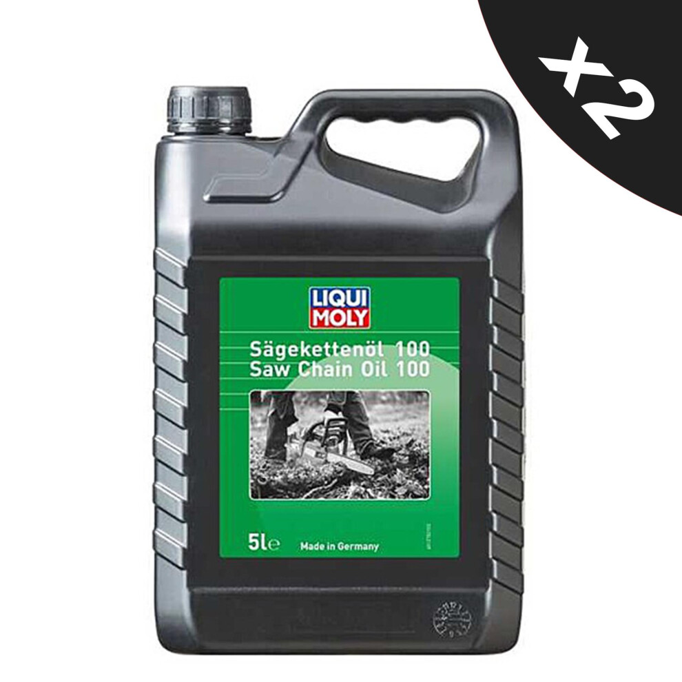 LIQUI MOLY Chainsaw Oil Petrol & Electric Pole Saws Hedge  ISO100 2x5L