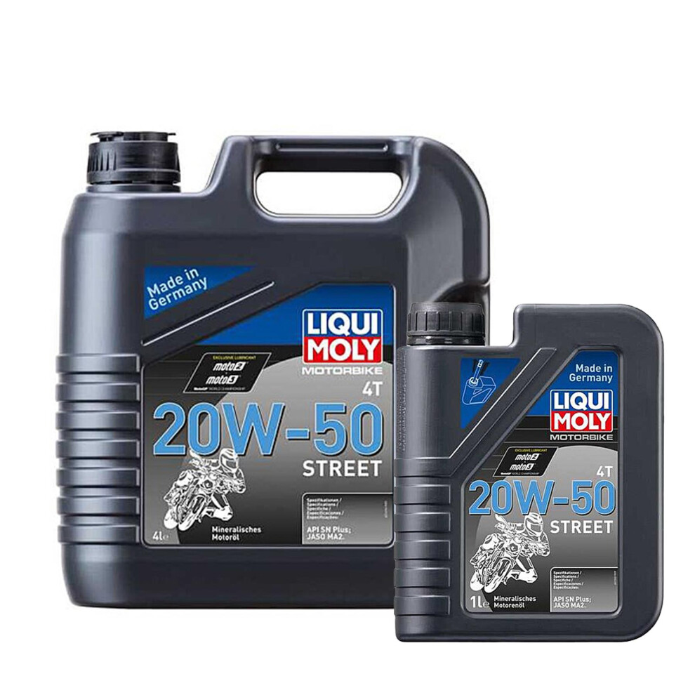 Liqui Moly 20w50 Mineral 4 Stroke Motorbike Engine Oil  5L