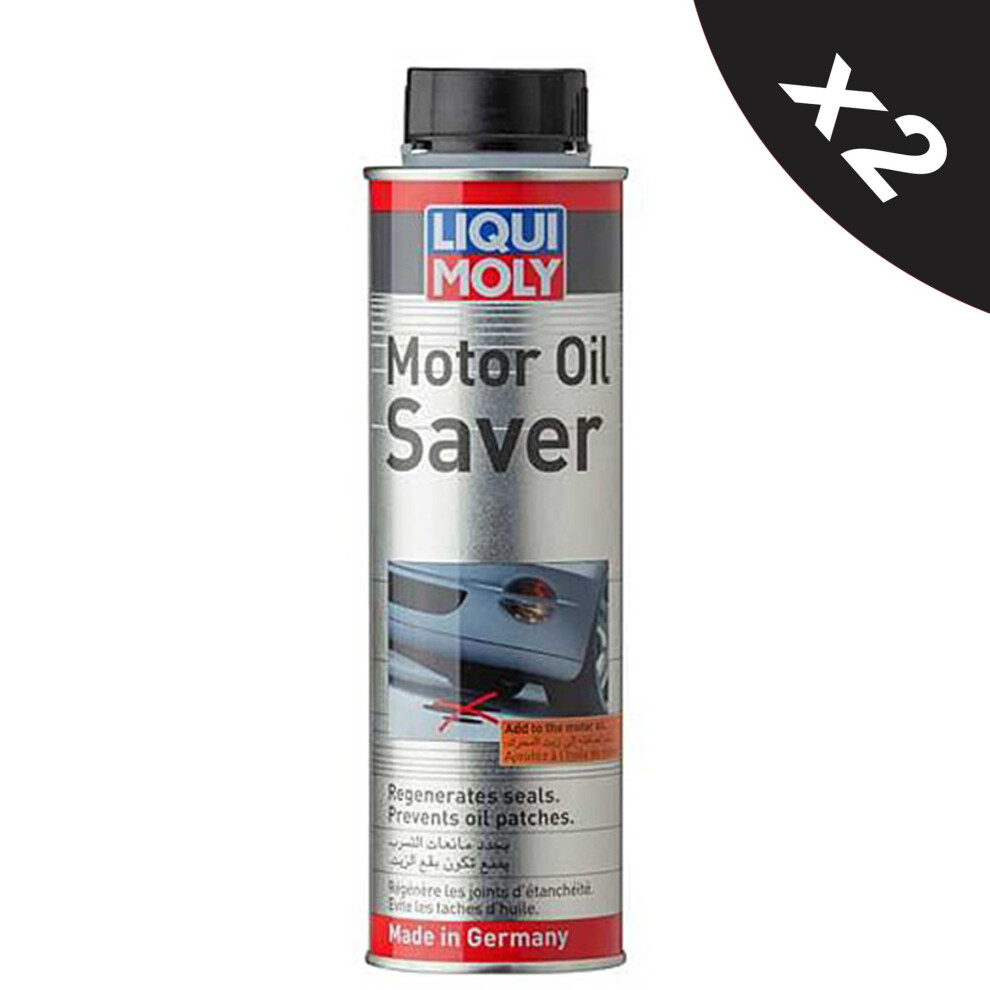 Liqui Moly Motor Oil Saver Treatment Stop Smoke Rubber Seal  2x300ml