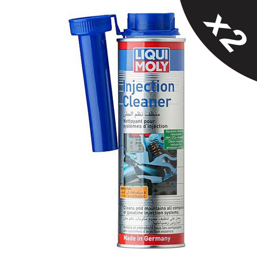 Liqui Moly Petrol Injector Cleaner Fuel Additive Petrol Treatment Additive 2x300ml