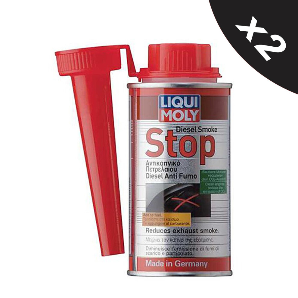 Liqui Moly Diesel Engine Oil Exhaust Smoke Stop System Additive 2x150ml