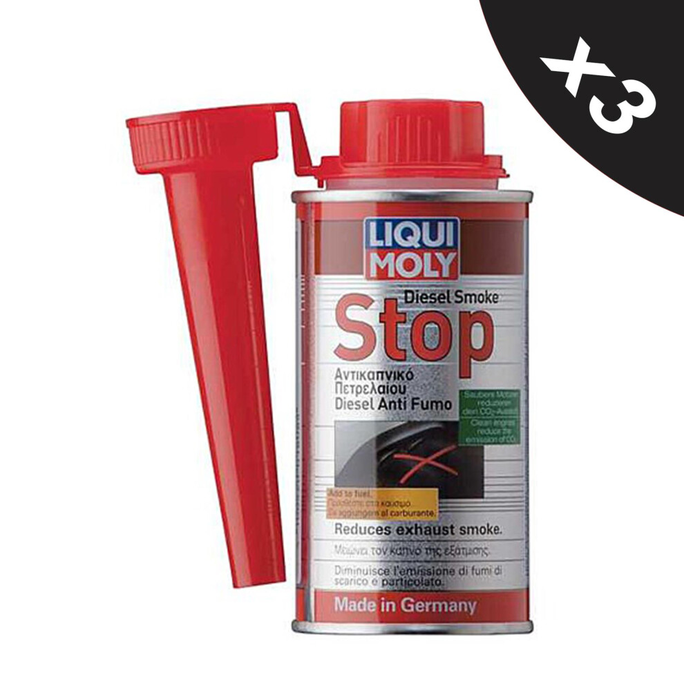 Liqui Moly Diesel Engine Oil Exhaust Smoke Stop System Additive 3x150ml