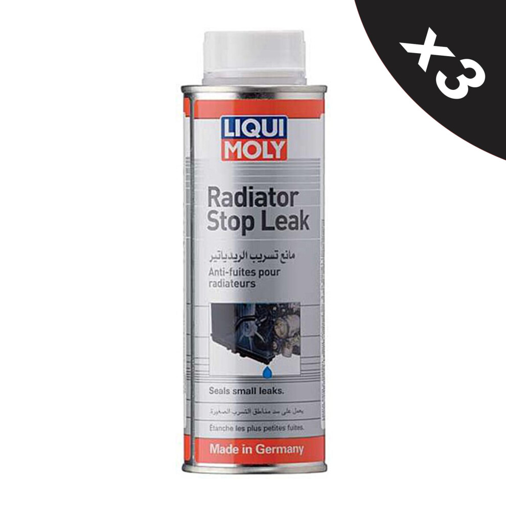 Liqui Moly Car Radiator Stop Leak Rad Cooling System Repair Seals Leaks 3x250ml