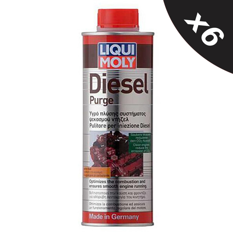 Liqui Moly Diesel Purge Injector Cleaner Fuel System Treatment 6x500ml