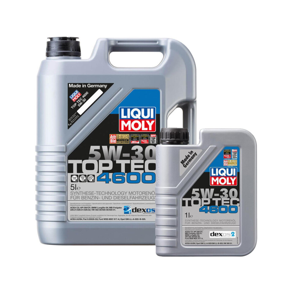 5w30 Engine Oil ACEA C3 Liqui Moly Top Tec 4600 SN CF  6L