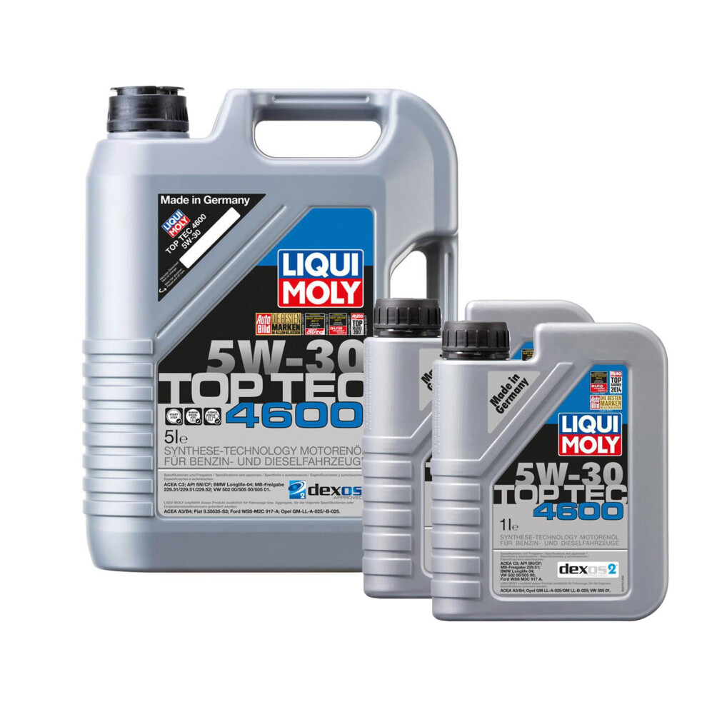 5w30 Engine Oil ACEA C3 Liqui Moly Top Tec 4600 SN CF BMW LL VW MB 2316 7 L